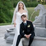 Gallery image of Beautiful image of wedding couple with fountain behind