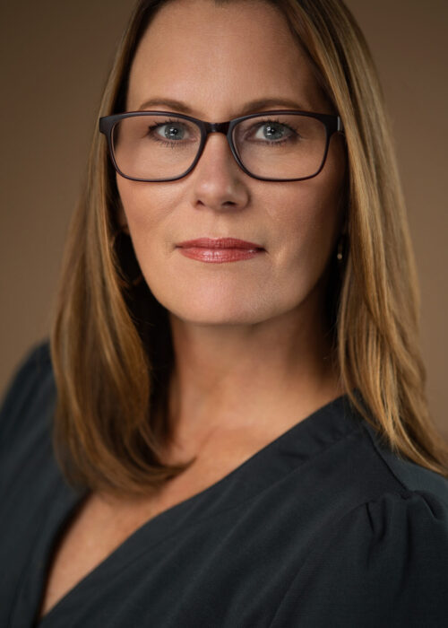 Professional academic headshot of intelligent female executive - Professional Columbus Photographer - Desired Focus Photography